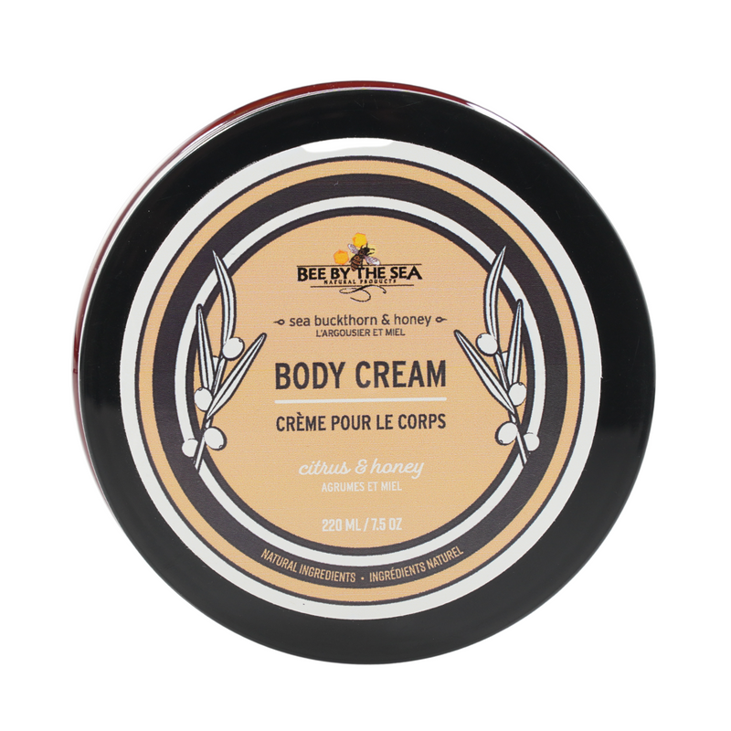 Bee By The Sea Buckthorn and Honey, Citrus Body Cream - 7.5 oz