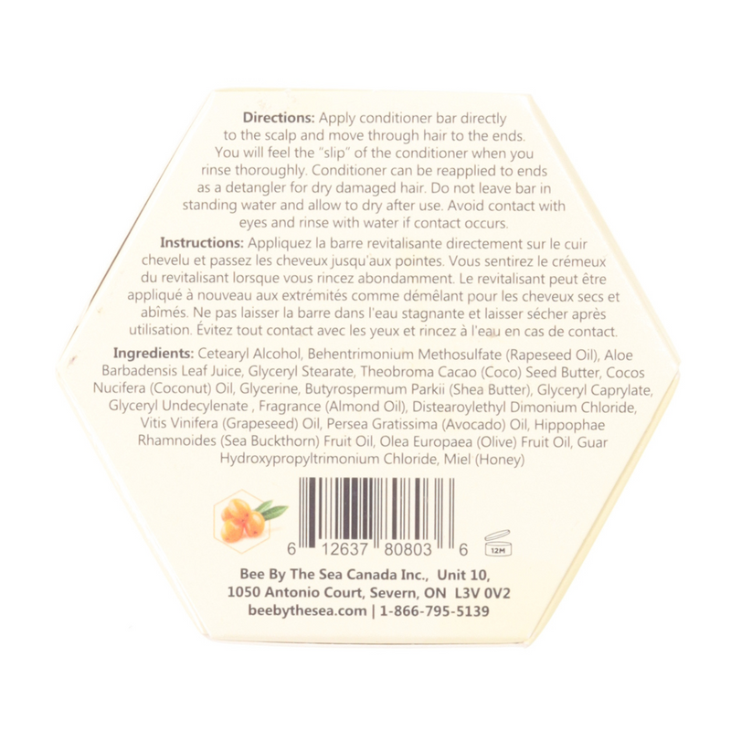 Bee By The Sea Buckthorn and Honey Almond Conditioner Bar - 1.8 oz