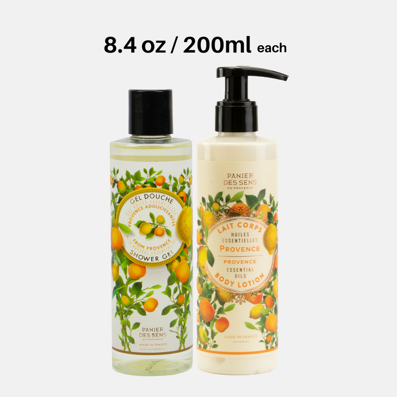 Panier Des Sens Soothing Provence Shower Gel and Body Lotion 8.4 Ounces Set
