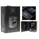 SKross Alpha Premium World Travel Adapter 100 V – 250 V for Australia/China, UK, USA, Switzerland-Front Description