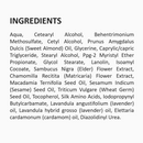 Barefoot Venus Black Coconut Macadamia Hand Cream - Ingredients		