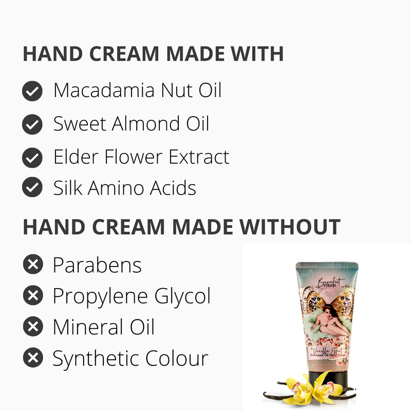 Barefoot Venus Vanilla Effect  Hand Cream elements 