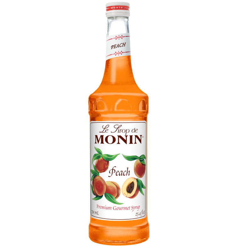 Monin Gluten-Free, Vegan Premium Peach Fruit Syrup 750ml