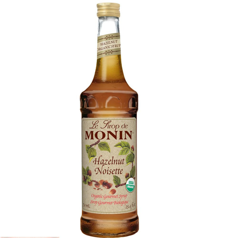 Monin Gluten-Free, Vegan Premium Organic Hazelnut Syrup 750ml