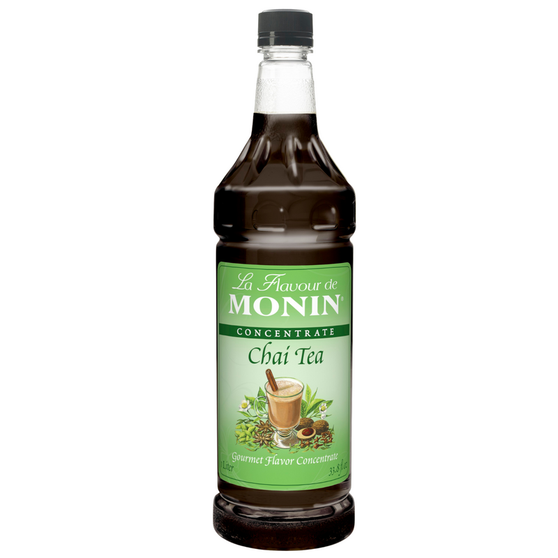 Monin Gorumet Flavour Vegan and Gluten Free Chai Tea Syrup Concentrate 1 Litre