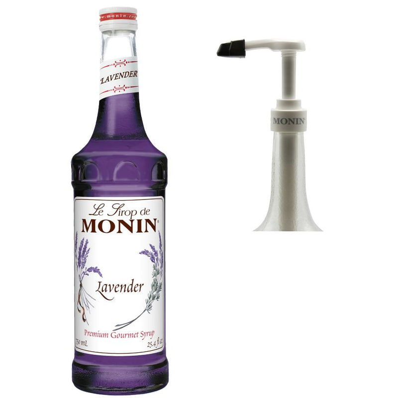 Monin Lavender Premium Gourmet Syrup with Pump - Gluten-Free and Vegan