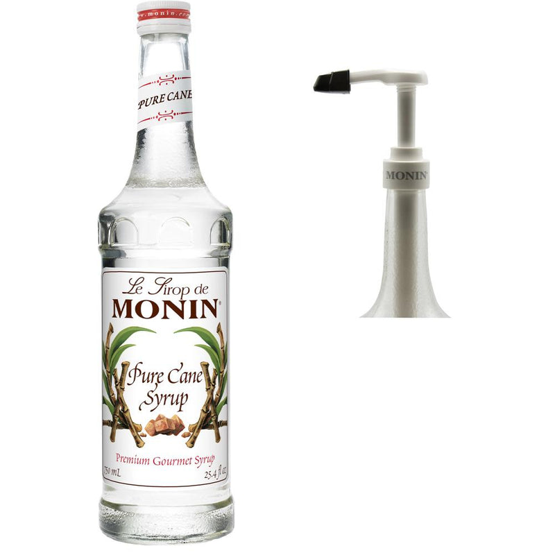 Monin Premium Pure Cane Flavor Syrup with Pump - Gluten-Free and Vegan 
