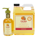 Fruits & Passion Cucina Sanguinelli Orange and Fennel Hand Soap 200ml + 1L Refill Set