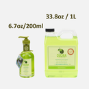 Fruits & Passion Cucina Lime Zest and Cypress Hand Soap 200ml + 1L Refill Set