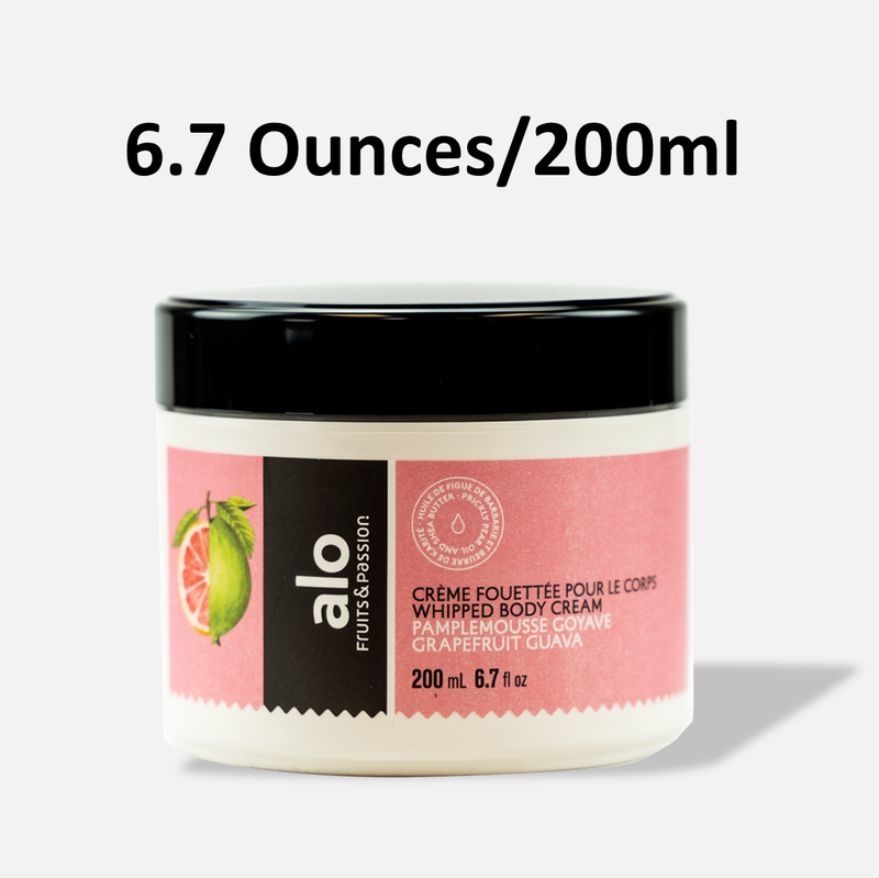 Fruits & Passion Alo Grapefruit Guava Whipped Body Cream- 6.7 Ounces