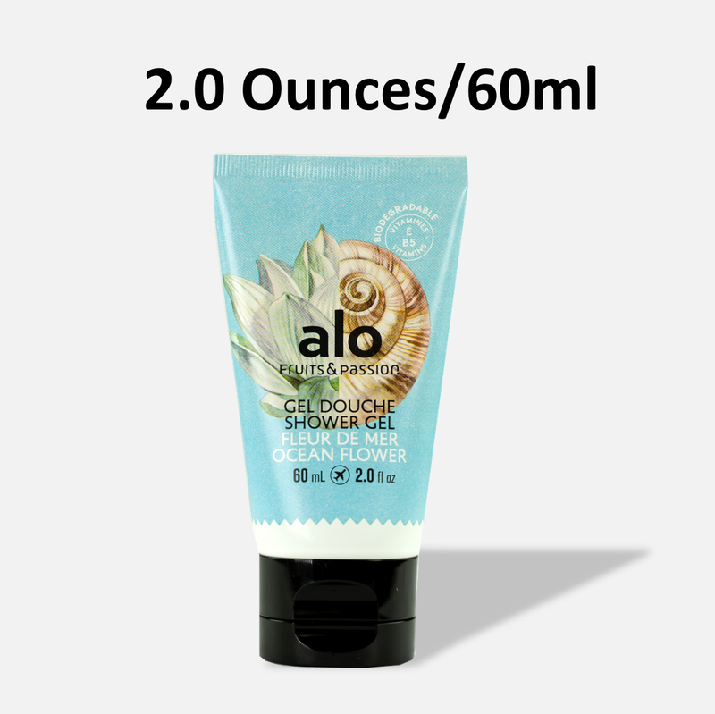 Fruits & Passion Alo Ocean Flower Shower Gel 2 Ounces - 4 Pack-60 ml