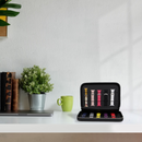 Decorebay Raven Carbon Fiber Smart Watch Strap Organizer and Storage Box Compatible with Smart Watch Bands