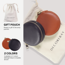 Decorebay Leather Zip Around Mini Jewelry Box - Brown