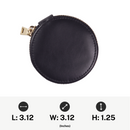 Decorebay Leather Zip Around Mini Jewelry Box - Black