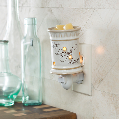 Candle Warmers Live, Laugh, Love Pluggable Fragrance Warmer