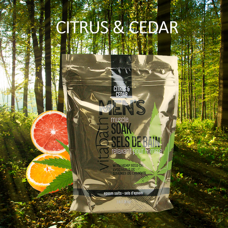 Vitabath Citrus and Cedar Men's All-In-One Wash 26.4 Ounces-Fine Salt Image