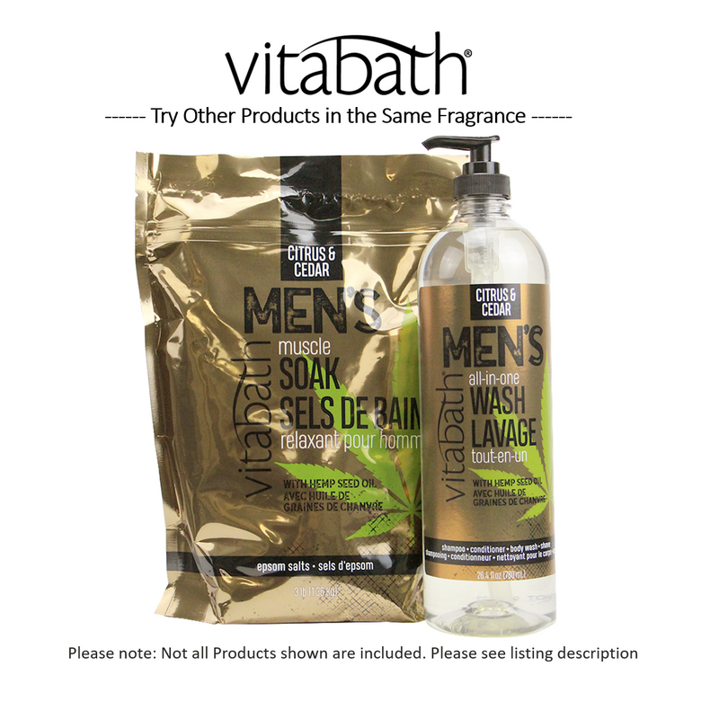 Vitabath Citrus and Cedar Men's All-In-One Wash 26.4 Ounces-Other Products