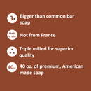 Duke Cannon Leaf & Leather Big Brick of Bar Soap-Features