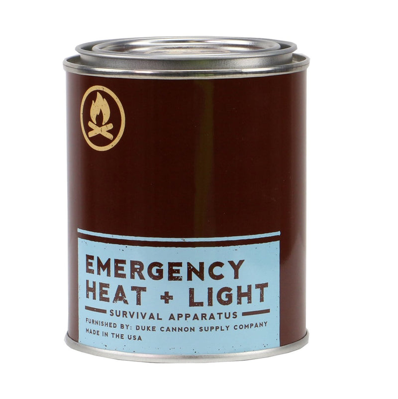 Duke Cannon Heat and Light Emergency Leaf and Leather Candle, 13.5 Ounces