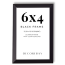 Decorebay Home 6x4 Aluminum Picture Photo Frame (Black)