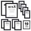 Decorebay Home 10-Pack Photo Frames with Two 10x8, Four 7x5, Four 6x4 Pictures