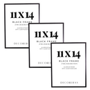 Decorebay Home 11x14 Inch Flat Aluminum Picture Photo Frame (Black)