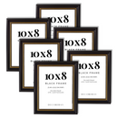 Decorebay Home 10x8 Polymer Picture Photo Frame (Black)
