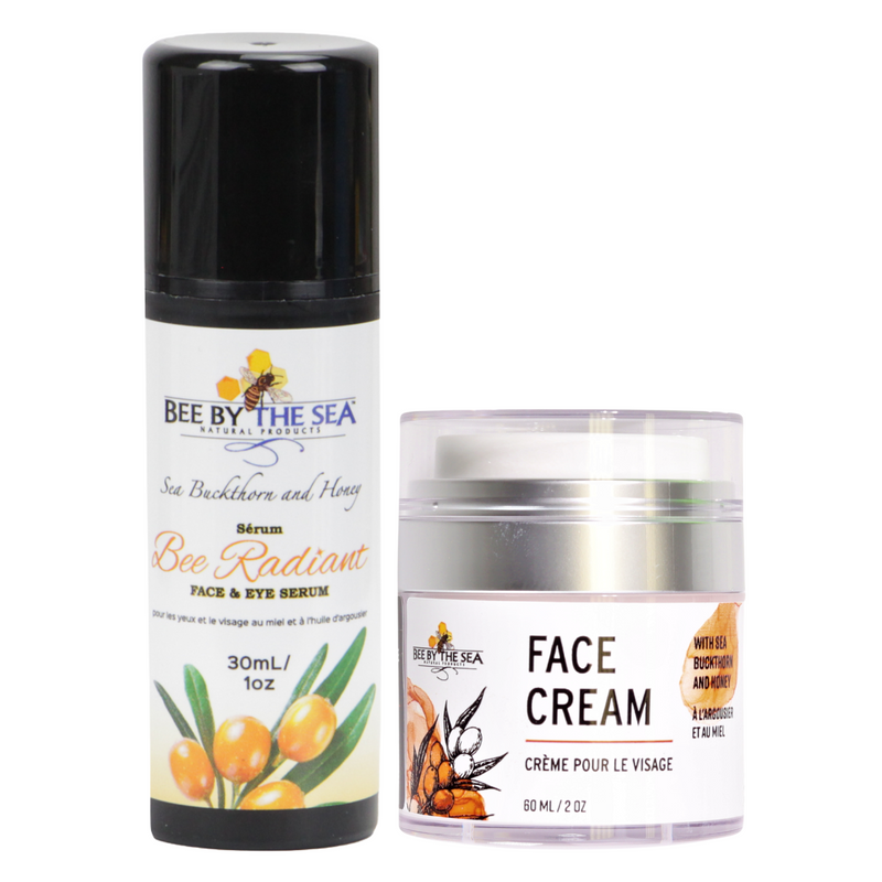 Bee By The Sea Buckthorn and Honey Rejuvenating Face Cream and Eye Serum Set