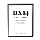 Decorebay Home 11x14 Aluminum Picture Photo Frame (Black)