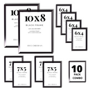 Decorebay Home 10-Pack Photo Frames with Two 10x8, Four 7x5, Four 6x4 Pictures