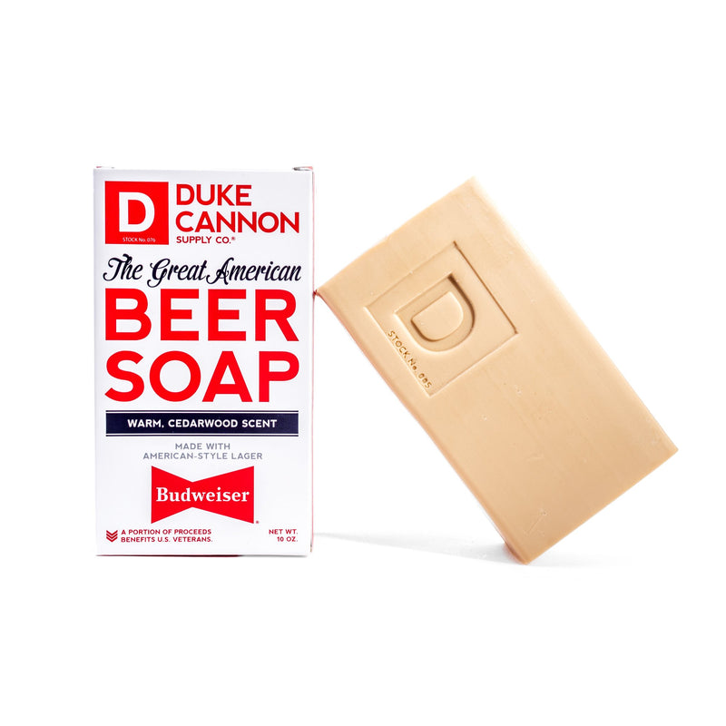 Duke Cannon The Great American Beer Soap - Made with Budweiser 10 Ounces