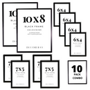 Decorebay Home 10-Pack Photo Frames with Two 10x8, Four 7x5, Four 6x4 Pictures