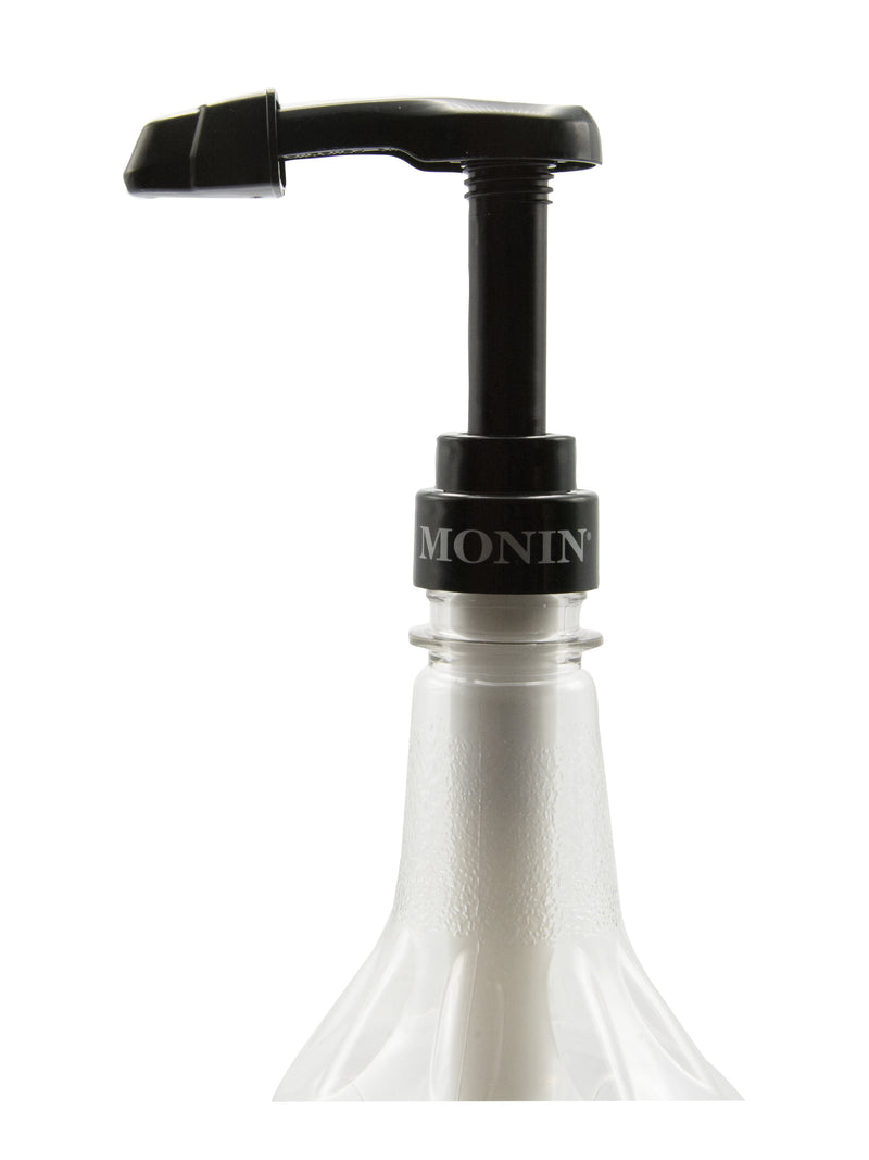 Monin 1 Liter Plastic Bottle Syrup Pump with Tip Cover