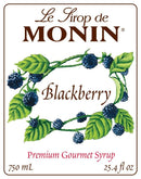 Monin Gluten-Free, Vegan Premium Blackberry Fruit Syrup 750 Milliliters-Front Description