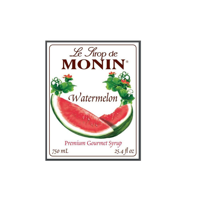 Monin Gluten-Free, Vegan Premium Watermelon Fruit Syrup 750ml-Front Description