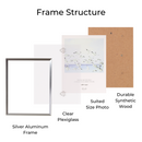 Decorebay Home 10x8 Aluminum Picture Photo Frame (Silver)