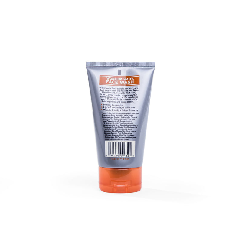 Duke Cannon Working Man's Face Wash With Vitamin C 4 Ounces