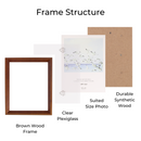 Decorebay Home 11x14 Solid Wood Picture Photo Frame (Black)