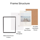 Decorebay Home 11x14 Aluminum Picture Photo Frame (Black)