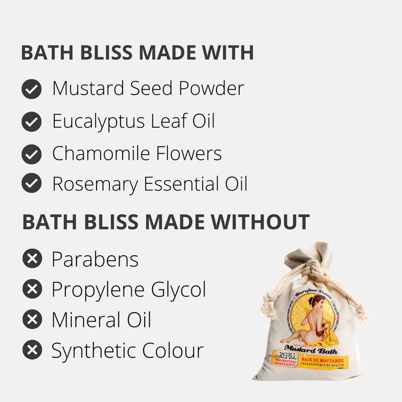 Barefoot Venus Mustard Bath Soak Refill 1 Kilogram - 2 Pack