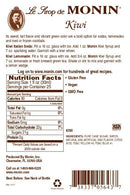 Monin Gluten-Free, Vegan Premium Gourmet Kiwi Fruit Syrup 750ml-Back Description