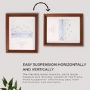 Decorebay Home 11x14 Solid Wood Picture Photo Frame (Black)