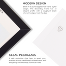 Decorebay Home 10x8 Aluminum Picture Photo Frame (Black)