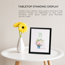 Decorebay Home 10x8 MDF Wood Picture Photo Frame (Black)