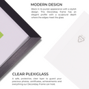 Decorebay Home 10x8 Inch Flat Aluminum Picture Photo Frame (Black)