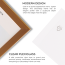 Decorebay Home 10x8 Aluminum Picture Photo Frame (Gold)