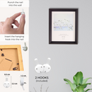 Decorebay Home 10x8 Solid Wood Picture Photo Frame (Black)