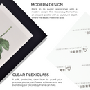 Decorebay Home 7x5 MDF Wood Picture Photo Frame (Black)