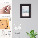 Decorebay Home 6x4 Solid Wood Picture Photo Frame (Black)