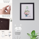 Decorebay Home 10x8 MDF Wood Picture Photo Frame (Black)